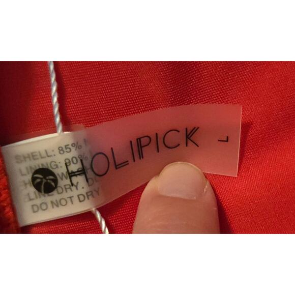 Holipick Red One Piece Swimsuit Tummy Control Womens Size Large - Picture 8 of 9